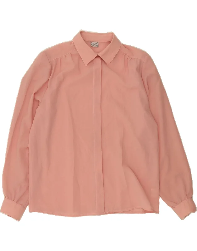 Urban Layered PRIMAVERA FIRENZE Womens Shirt Blouse UK 16 Large Pink Polyester