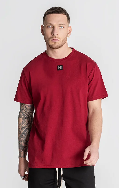 Contemporary Patterns Burgundy Core Tee