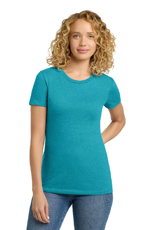 Stylish Monochrome Next Level Womens CVC Jersey Short Sleeve Crewneck T-Shirt - Bondi Blue