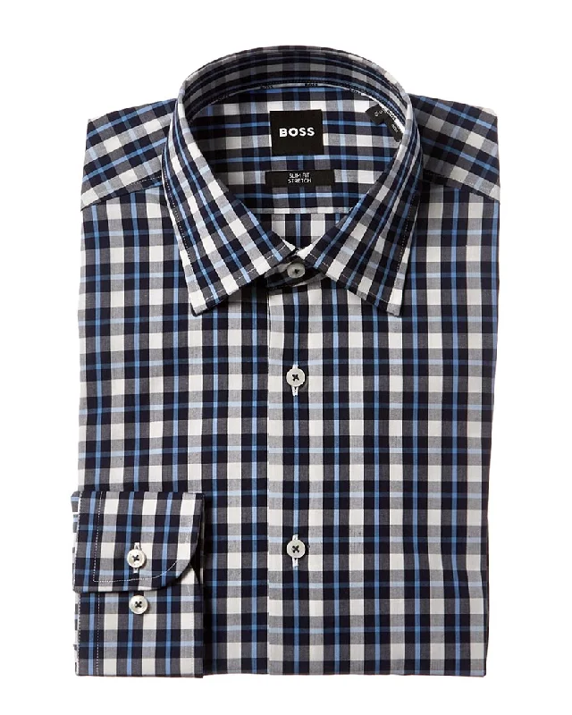 Sleek Prints Hugo Boss Slim Fit Dress Shirt