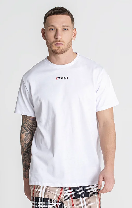 Stylish Monochrome White British Tee