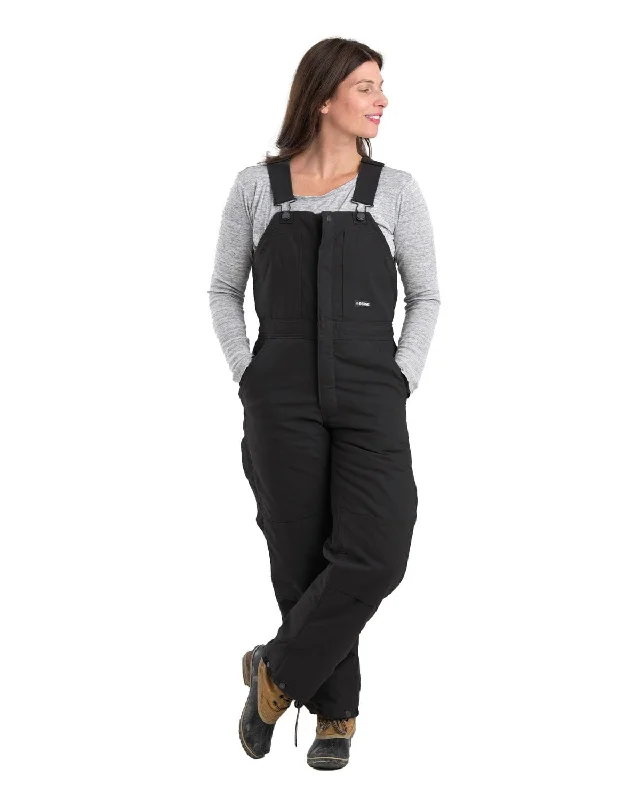 Sporty Modern Berne Apparel Womens Softstone Duck Insulated Black 100% Cotton Bib Overall Sporty Modern Berne Apparel Womens Softstone Duck Insulated Black 100% Cotton Bib Overall