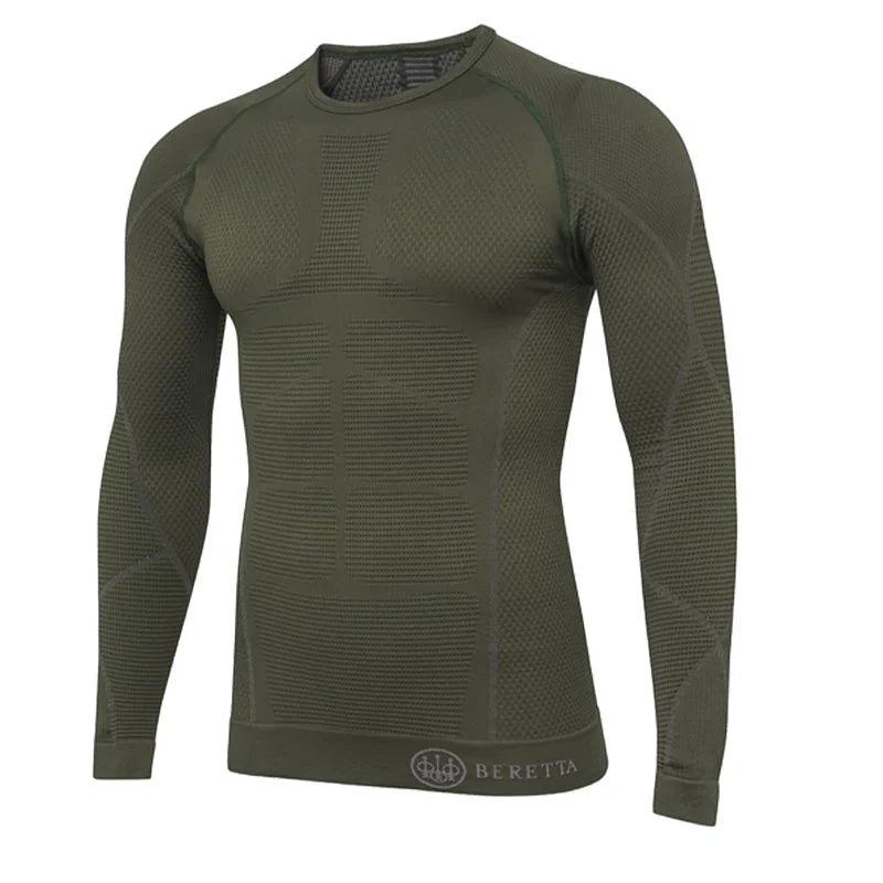 Elevated Tailoring Beretta HT Body Mapping 3D L/S Tee Green Moss