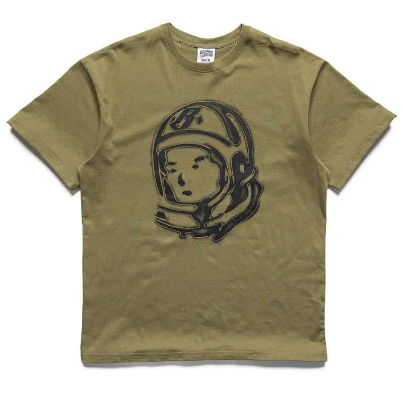 Smart Layering Billionaire Boys Club Branded Helmet Tee - Capulet Olive