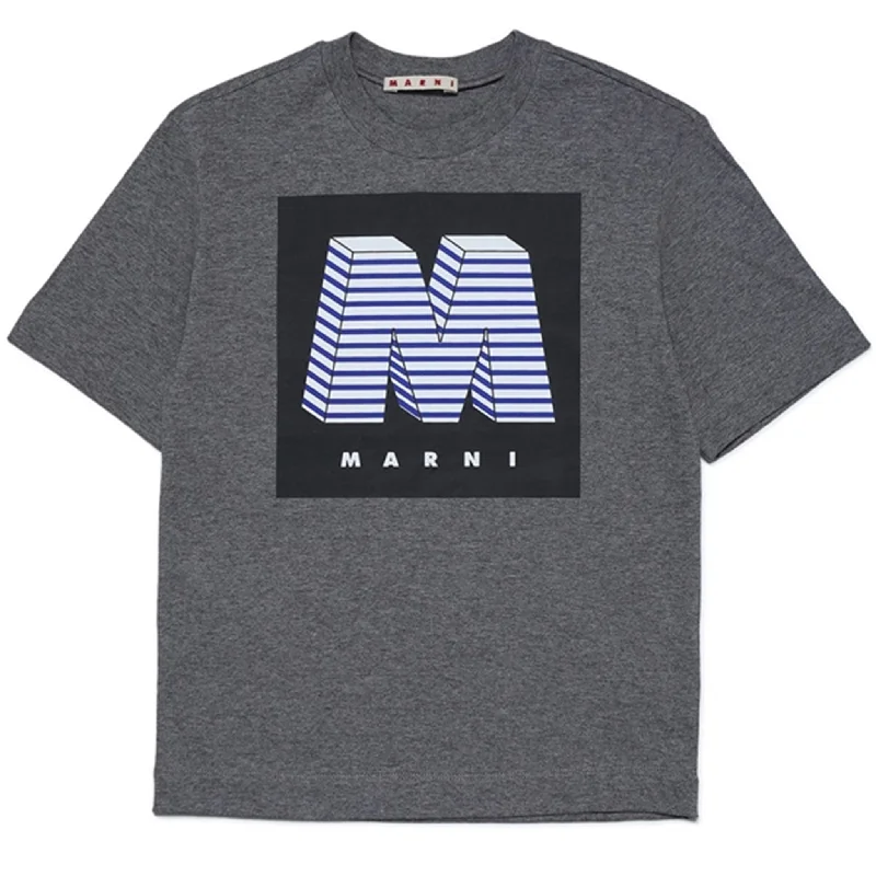 Relaxed Statement Marni Medium Gray T-shirt