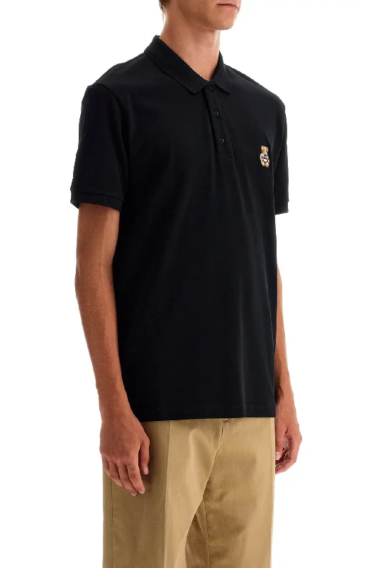 Soft Minimalism Moschino Polo Shirt With Teddy Bear Application