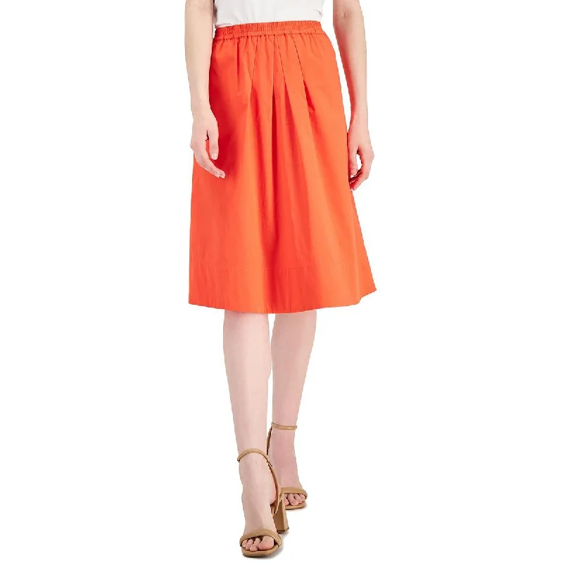 Cozy Layers Donna Karan Womens Pull On Midi Midi Skirt