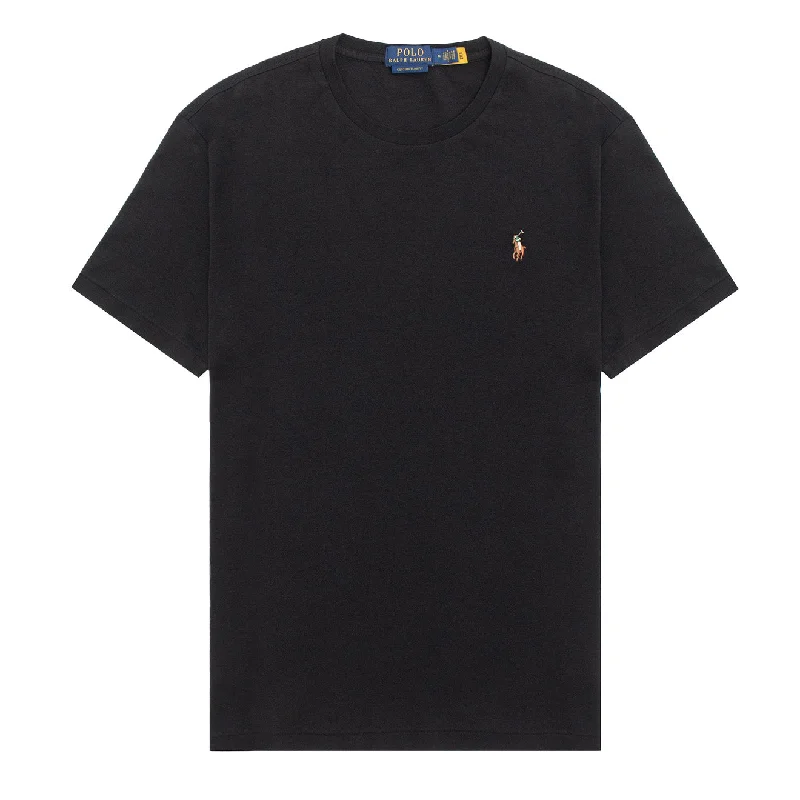 Classic Statement Polo Ralph Lauren Custom Slim Fit Soft Cotton T-Shirt Black