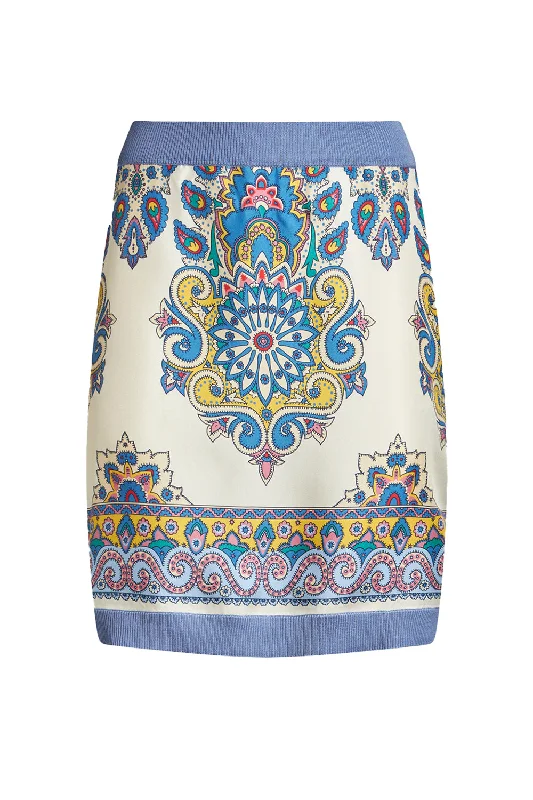 Simplified Chic Printed Mini Skirt