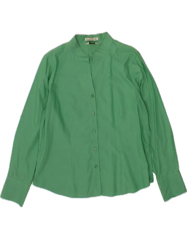 Sporty Outerwear ORVIS Womens Shirt Blouse UK 18 XL Green Cotton