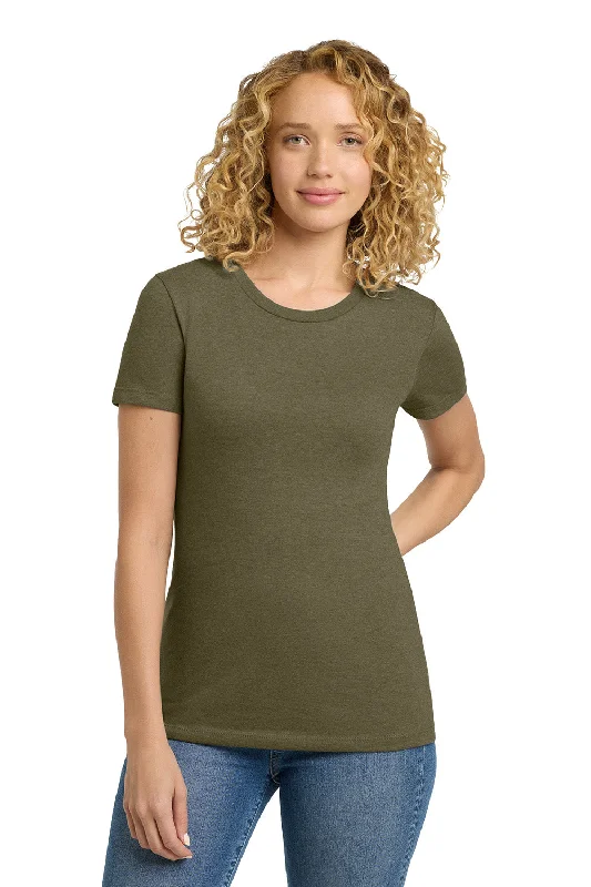 Elegant Casual Next Level Womens CVC Jersey Short Sleeve Crewneck T-Shirt - Military Green