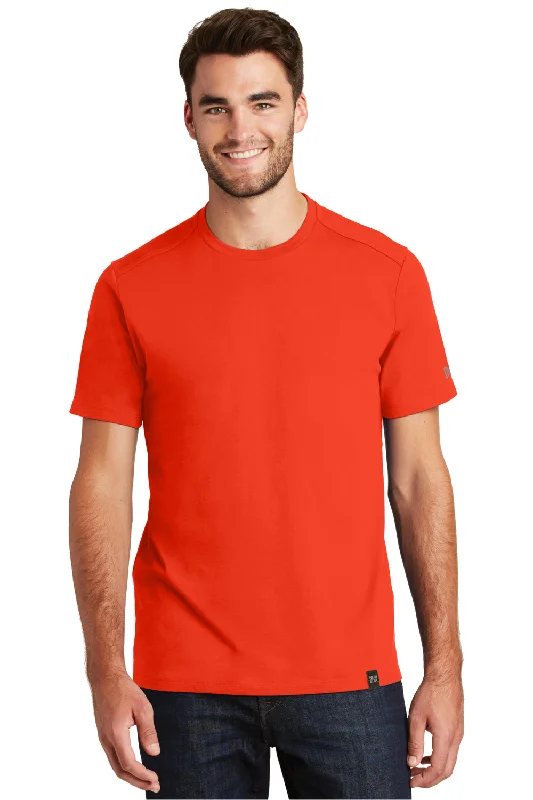 Urban Layered New Era Mens Heritage Short Sleeve Crewneck T-Shirt - Orange - Closeout