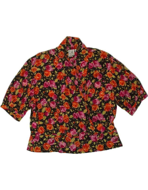 Modern Outdoor LA CORDEE Womens Shirt Blouse UK 16 Large Multicoloured Floral