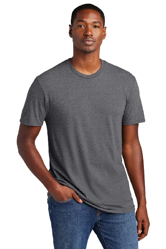 Casual Essentials District Mens Very Important Short Sleeve Crewneck T-Shirt - Heather Charcoal Grey