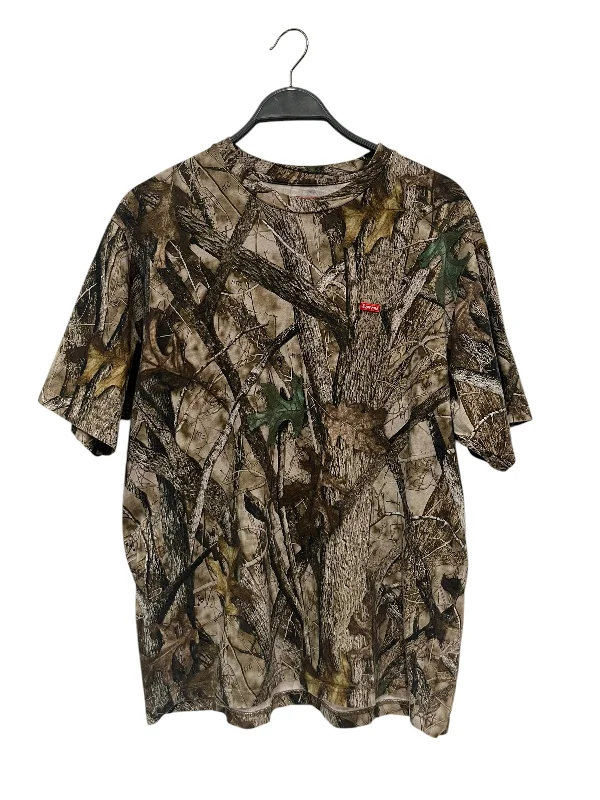 Edgy Streetwear Supreme/T-Shirt/L/Cotton/GRN/Camouflage/Real Tree Supreme Collab