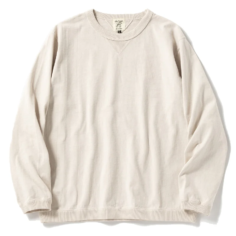 Sleek Neutrals Jackman Dotsume Rib L/S T-Shirt Birch