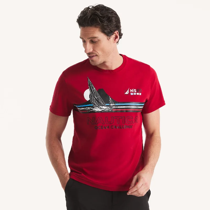 Modern Outdoor Nautica Mens Ocean Challenge Graphic T-Shirt