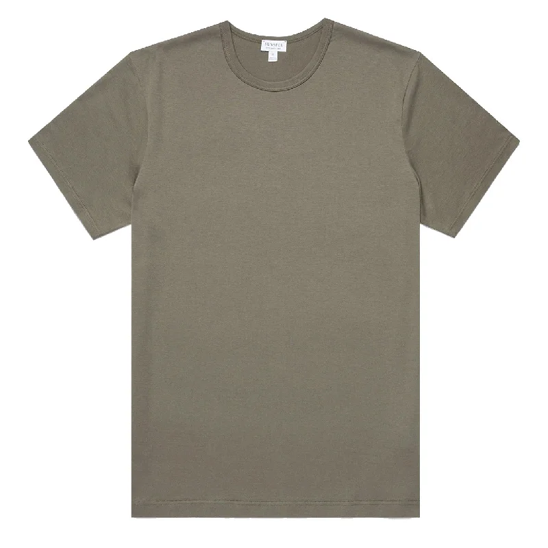 Neutral Streetwear Sunspel Classic T-shirt Khaki