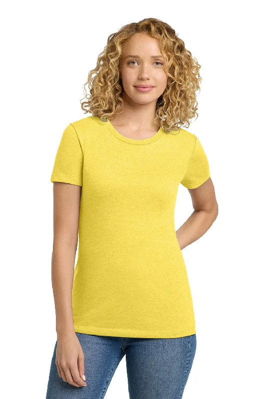 Vintage Utility Next Level Womens CVC Jersey Short Sleeve Crewneck T-Shirt - Banana Cream Yellow - Closeout