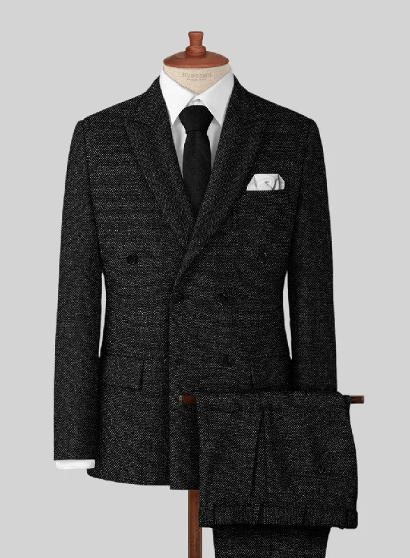 Stylish Tailoring Highlander Heavy Charcoal Bedford Tweed Suit