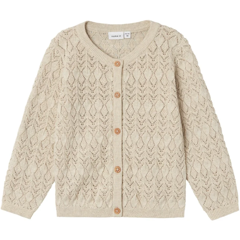 Neutral Fashion Name It Peyote Melange Hipil Strik Cardigan