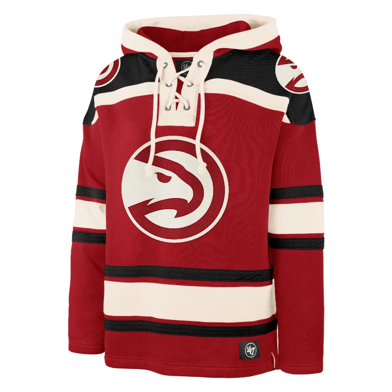 Relaxed Monochrome Look ATLANTA HAWKS SUPERIOR '47 LACER HOOD