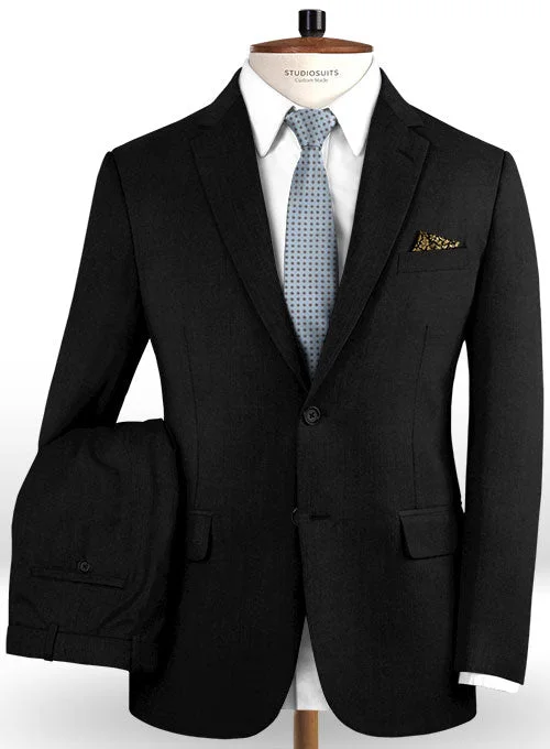 Streetwear Fusion Reda Black Pure Wool Suit