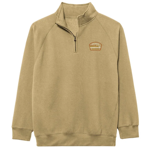 Classic Statement Men's Stone Harbor Benchmark Quarter Zip - Vegas Gold