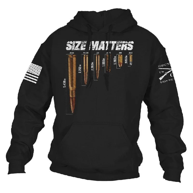 Minimalist Tailoring Men's Size Matters Hoodie - Black