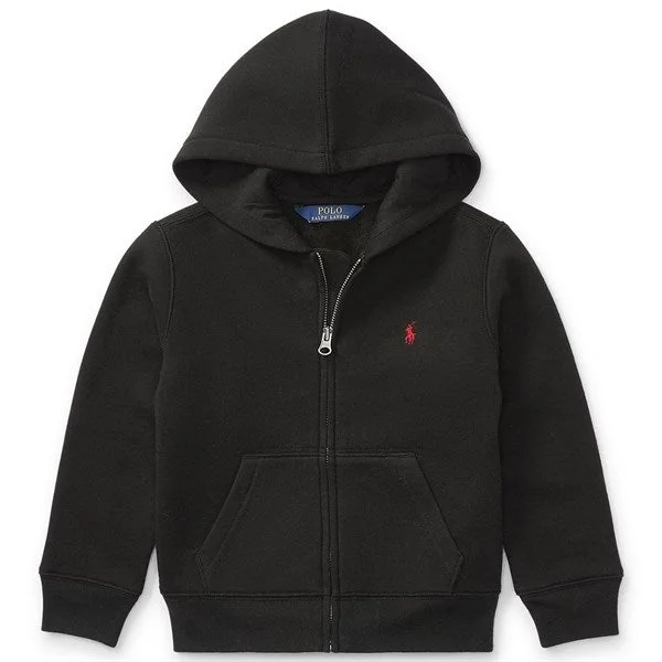 Relaxed Monochrome Look Polo Ralph Lauren Boy Hoodie Polo Black