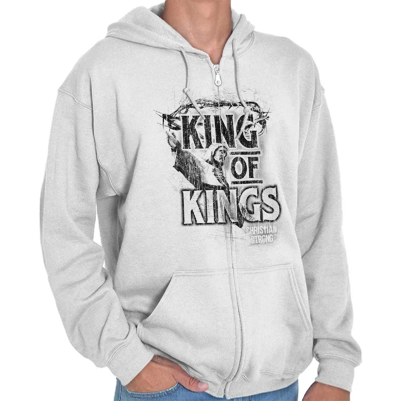 Sleek Prints King of Kings Zip Hoodie