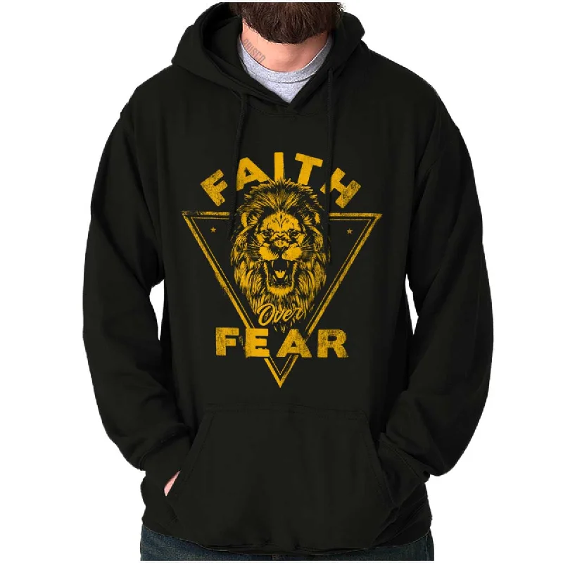 Contemporary Outfit Faith Over Fear Lion Hoodie