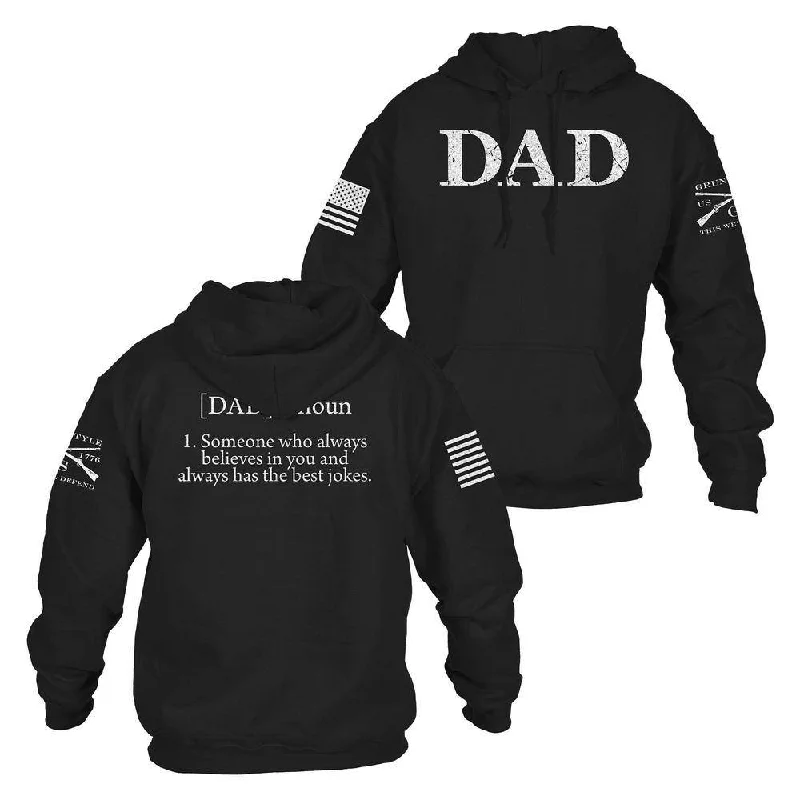 Smart Layering Dad Defined Hoodie - Black