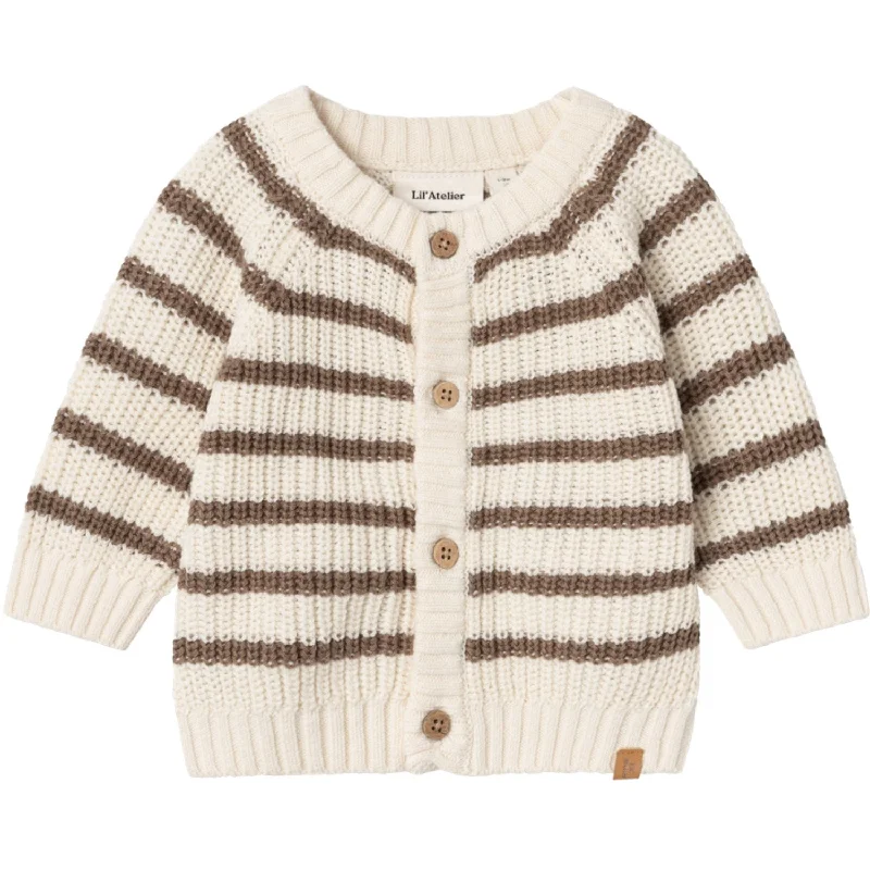 Soft Casual Lil'Atelier Birch Emlen Strik Cardigan Stripe