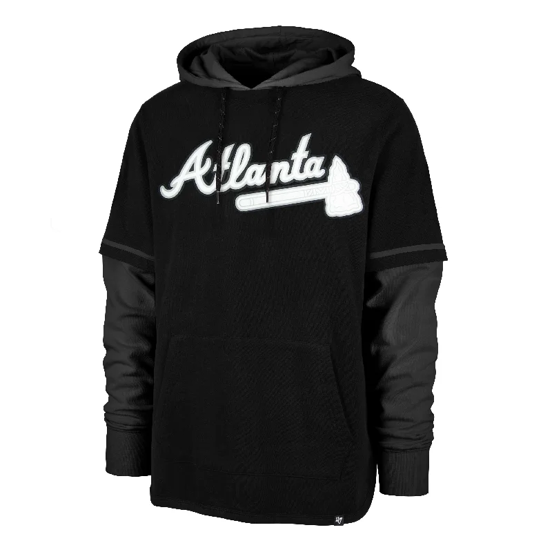 Sleek Prints ATLANTA BRAVES METEORITE '47 SHORTSTOP PULLOVER HOOD