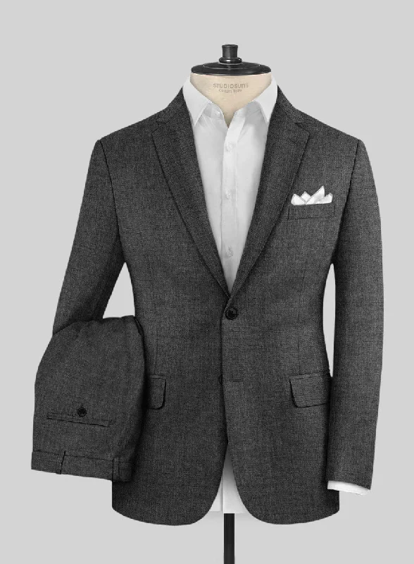 Casual Outdoors Hardy Minnis Charcoal Twill Wool Suit