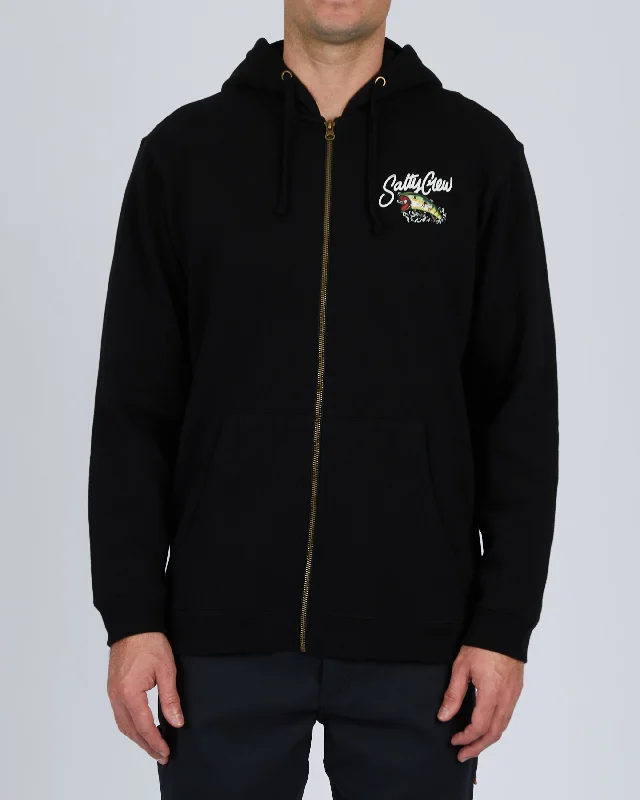 Modern Pastels Castoff Zip Fleece - Black