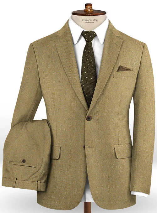 Classic Statement Caccioppoli Dapper Dandy Madici Moss Green Wool Suit