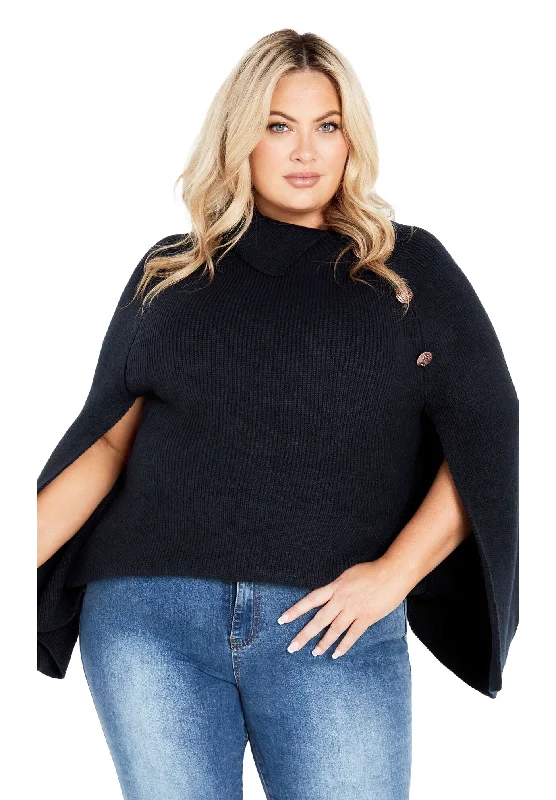 Elevated Fashion Dani Button Cape