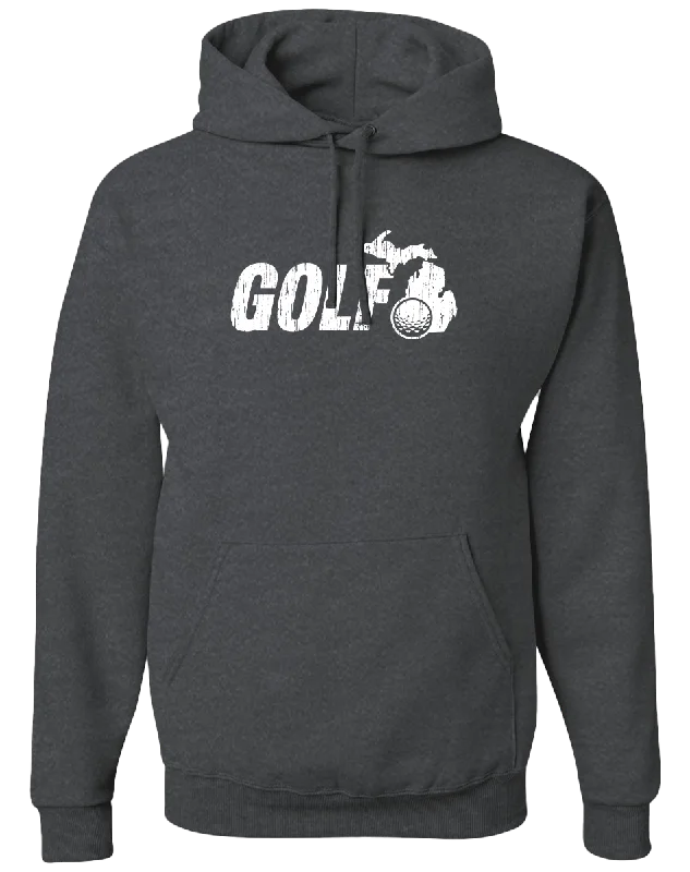 Bold Monochrome Golf Michigan Hoodie