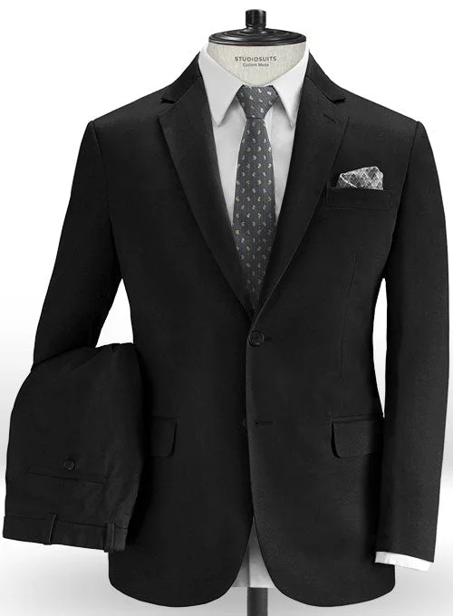 Modern Fitwear Black Stretch Chino Suit