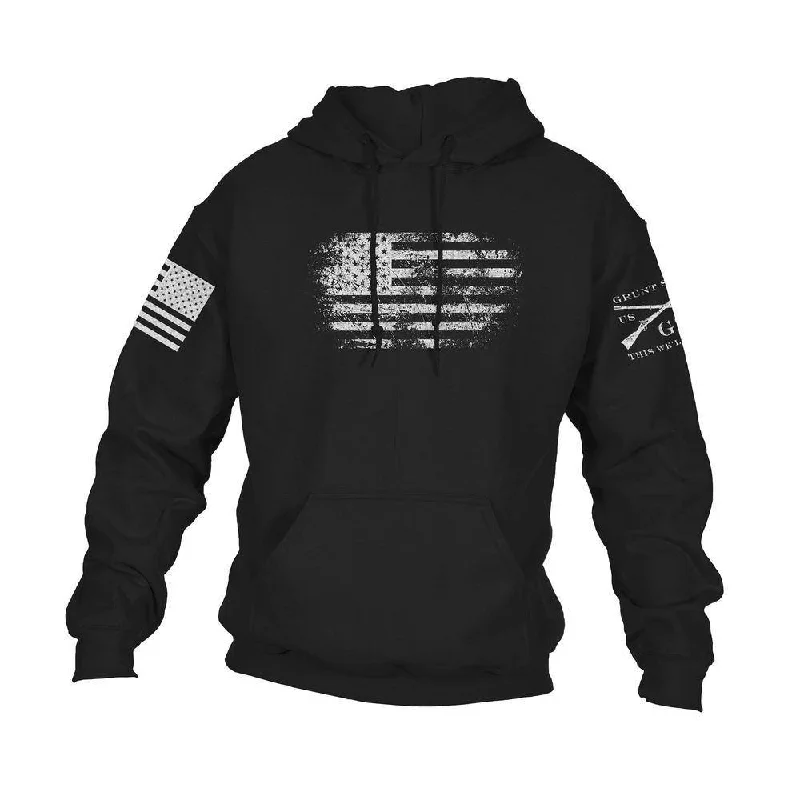 Streetwear Classics Vintage American Hoodie - Black