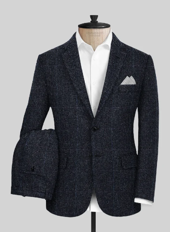 Modern Basics Harris Tweed Rope Blue Suit