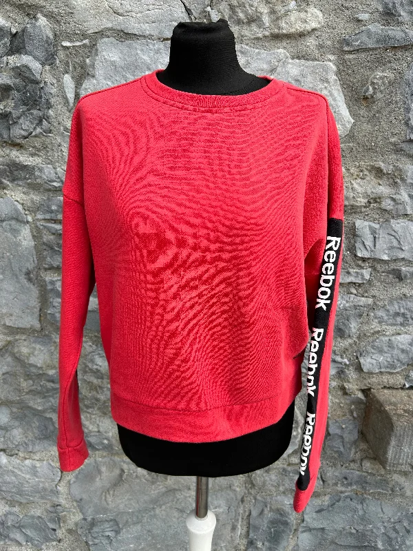 Urban Sportswear RBK cropped red sweatshirt uk 8-10