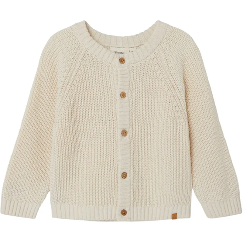 Elegant Casual Lil'Atelier Turtledove Nemlem Din Strik Cardigan