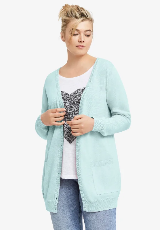 Contemporary Relaxed Boyfriend Cardigan