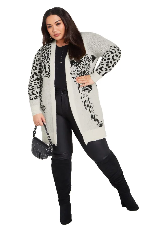 Streetwear Fusion Lena Leopard Cardigan