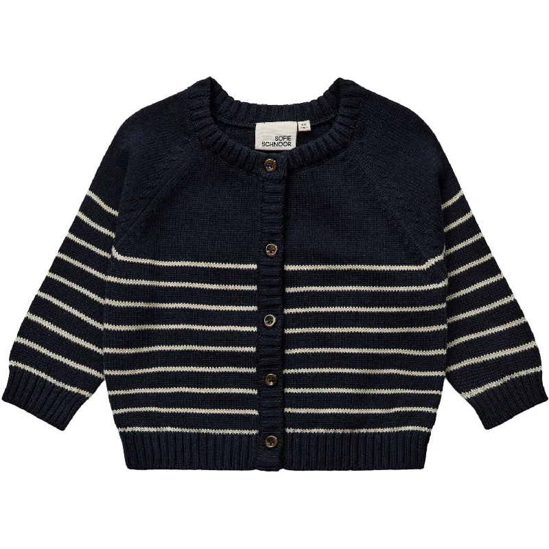 Relaxed Modern Sofie Schnoor Dark Blue Strik Cardigan