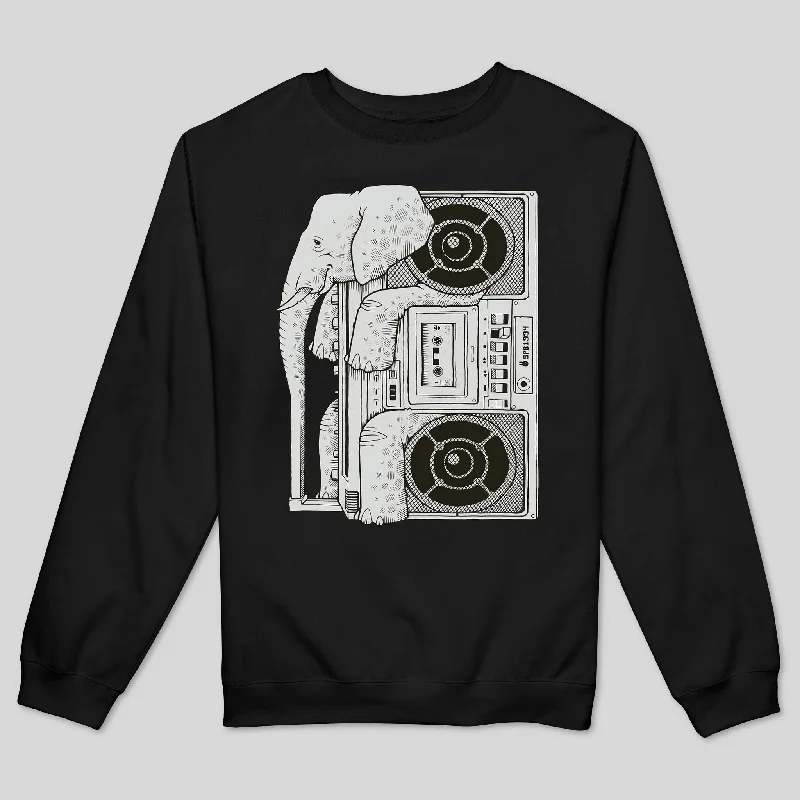 Structured Monochrome ELEPHANT JAMS MEN'S SWEATSHIRT