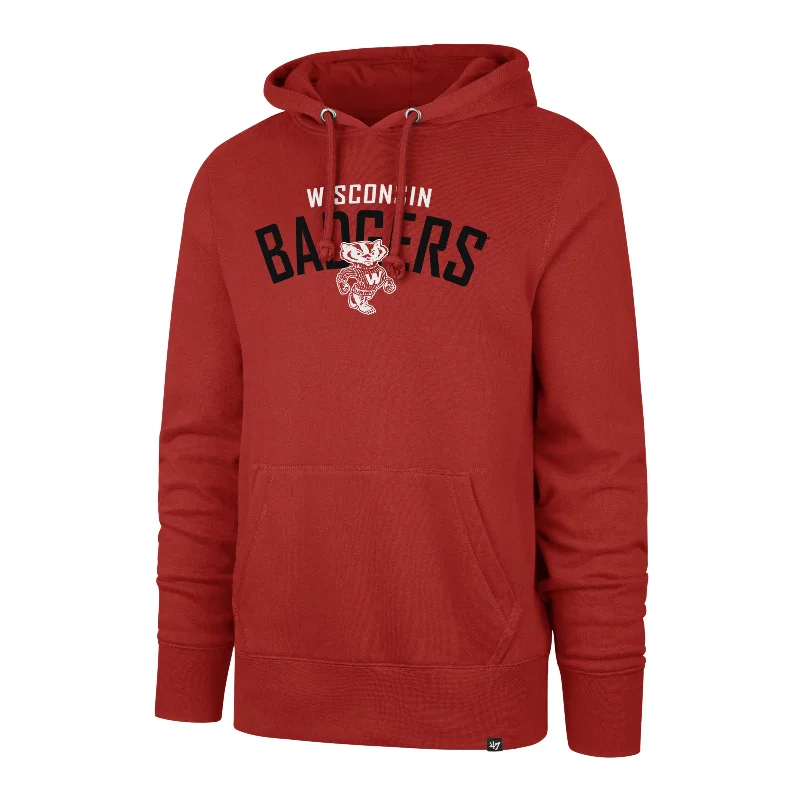 Relaxed Prints Look WISCONSIN BADGERS VINTAGE OUTRUSH '47 HEADLINE HOOD